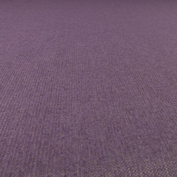 Basket Weave Textured Plain Material Purple Colour Furnishing Upholstery Fabrics 150623-20
