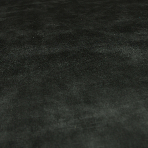 Dark Grey Black Colour Velvet Smooth Ribbed Velveteen Textured Upholstery Fabric 220323-45