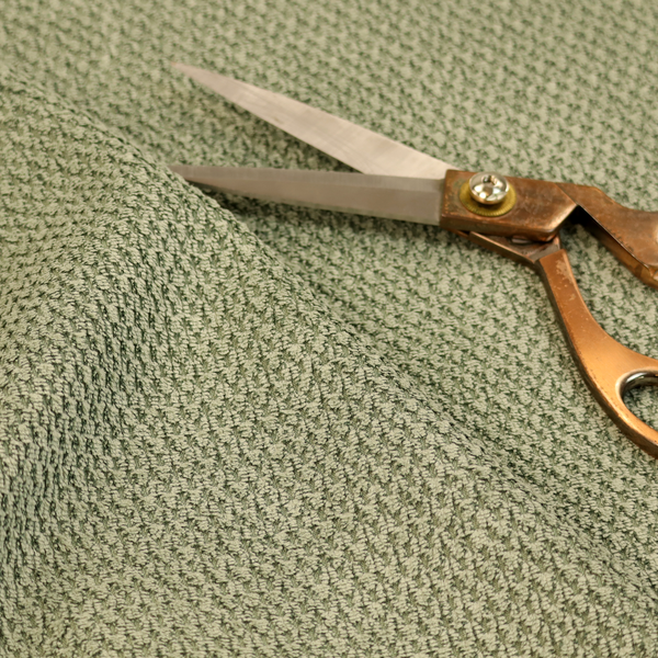 Chicago Bobble Effect Chenille Upholstery Fabric Sage Green Colour CTR-1105