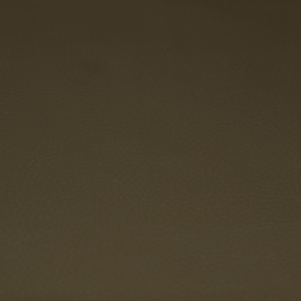 Gorizia Faux Leather Plain Grain Effect In Olive Green Colour Upholstery Fabric CTR-1426