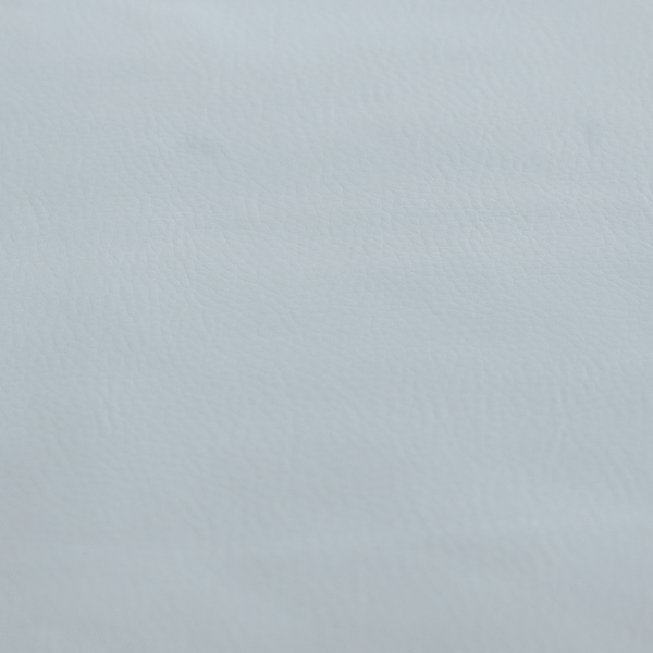 Gorizia Faux Leather Plain Grain Effect In White Colour Upholstery Fabric CTR-1433