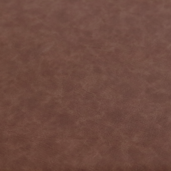 Palermo Faux Leather Aged Effect In Mocha Colour Upholstery Fabric CTR-1450