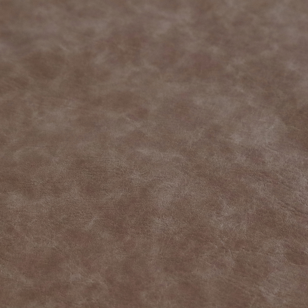 Palermo Faux Leather Aged Effect In Brown Colour Upholstery Fabric CTR-1451