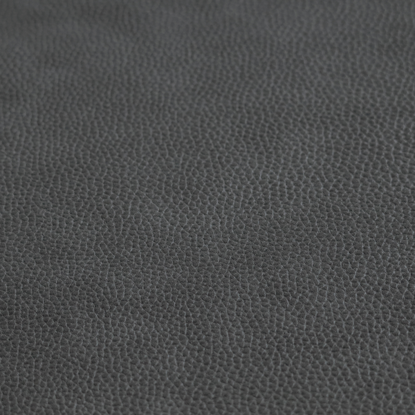 Ortona Faux Leather Malted Effect In Grey Colour Upholstery Fabric CTR-1469