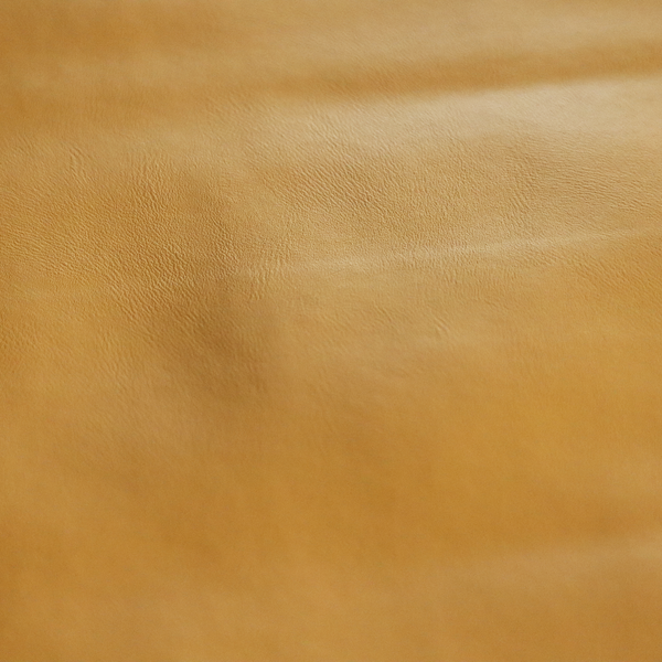 Sulmona Faux Leather Smooth Effect In Yellow Colour Upholstery Fabric CTR-1474