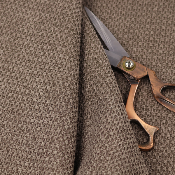 Chicago Bobble Effect Chenille Upholstery Fabric Mocha Colour CTR-1577 - Handmade Cushions