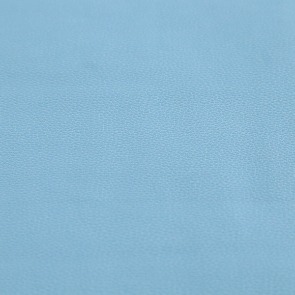 Venosa Plain Faux Leather Look In Baby Blue Colour Upholstery Fabric CTR-1578