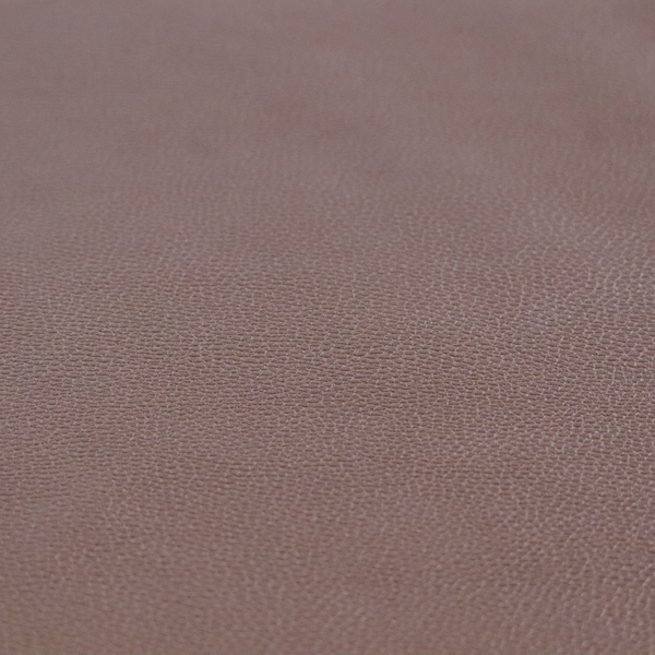 Venosa Plain Faux Leather Look In Tan Brown Colour Upholstery Fabric CTR-1587