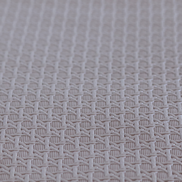 Catanzaro Faux Leather Geometric Pattern In Light Brown Colour Upholstery Fabric CTR-1814