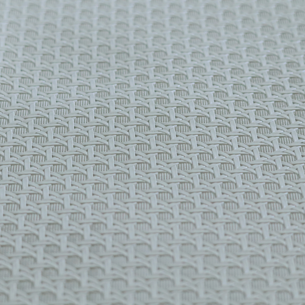 Catanzaro Faux Leather Geometric Pattern In Light Grey Colour Upholstery Fabric CTR-1815