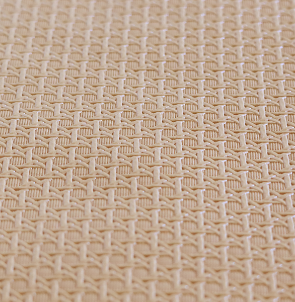 Catanzaro Faux Leather Geometric Pattern In Orange Colour Upholstery Fabric CTR-1816