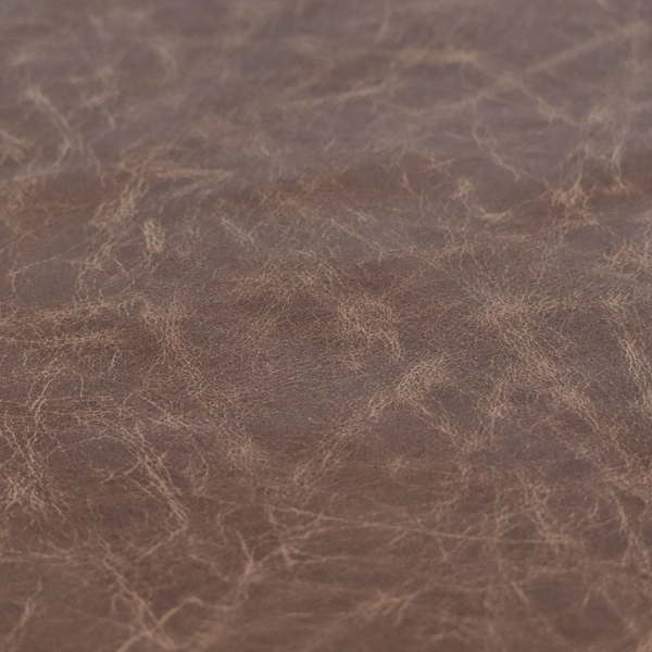 Argenta Faux Leather Heritage Aged Pattern In Tan Brown Colour Upholstery Fabric CTR-1830