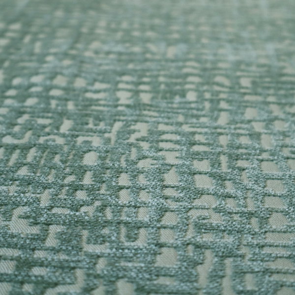Tela Semi Plain Soft Textured Chenille In Jade Green Upholstery Fabric CTR-1860 - Made To Measure Curtains