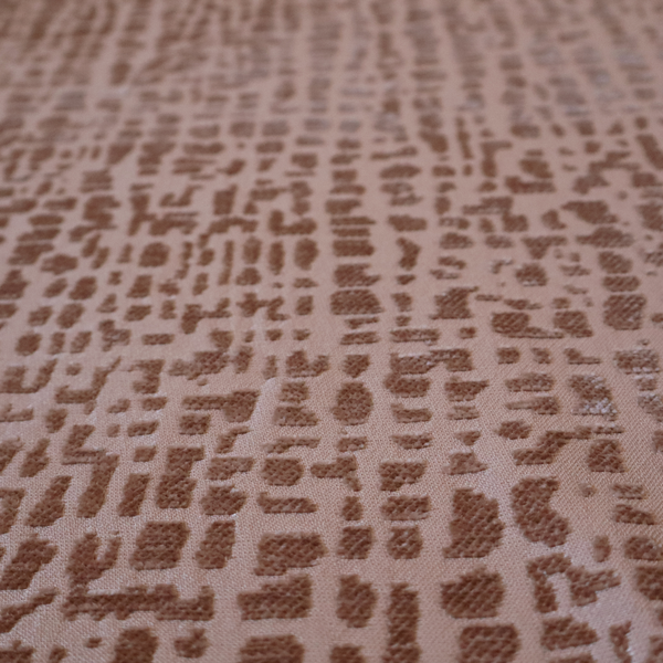 Tela Semi Plain Soft Textured Chenille In Pink Upholstery Fabric CTR-1869