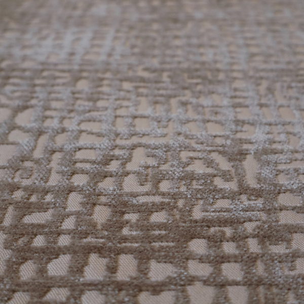 Tela Semi Plain Soft Textured Chenille In Light Brown Upholstery Fabric CTR-1872