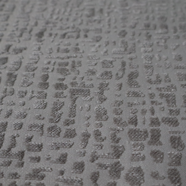 Tela Semi Plain Soft Textured Chenille In Light Grey Upholstery Fabric CTR-1881