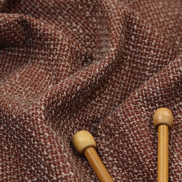 Alabama Durable Woven Hopsack Upholstery Fabric Burgundy Colour CTR-2061 - Handmade Cushions