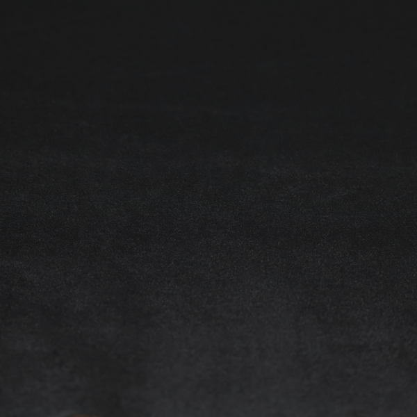 Trinity Silky Flat Water Repellent Velvet In Black Colour Upholstery Fabric CTR-2183 - Handmade Cushions