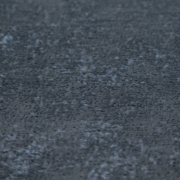 Delhi Soft Chenille Plain Textured In Dark Grey Upholstery Fabric CTR-2309