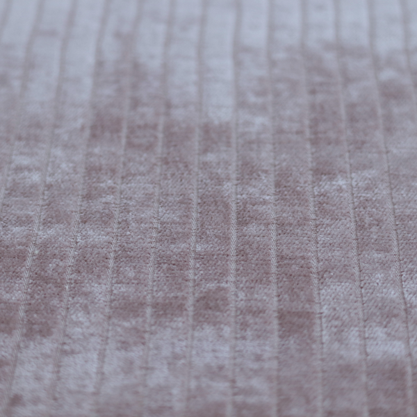 Kendal Soft Plain Chenille Stripe In Salmon Colour Upholstery Fabric CTR-2924