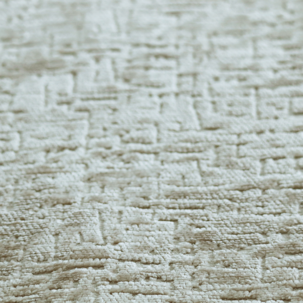 Dover Chenille Semi Plain In Beige Colour Upholstery Fabric CTR-2943