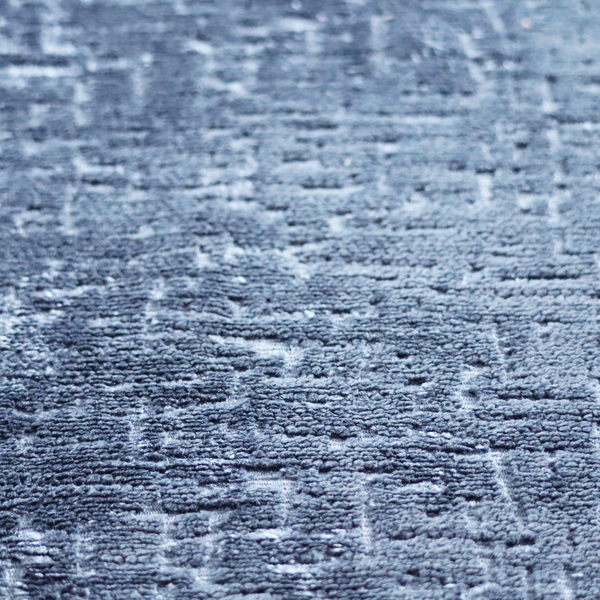 Dover Chenille Semi Plain In Blue Colour Upholstery Fabric CTR-2949