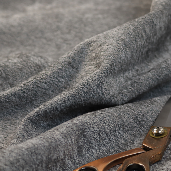 Seoul Boucle Upholstery Fabric Steel Grey Colour CTR-2999 - Made To Measure Curtains