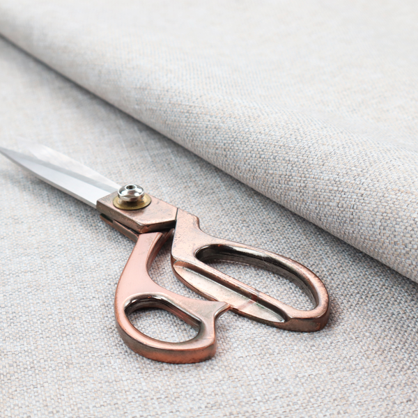 A marl grey woven fabric with a heathered, multi-tonal textured finish.