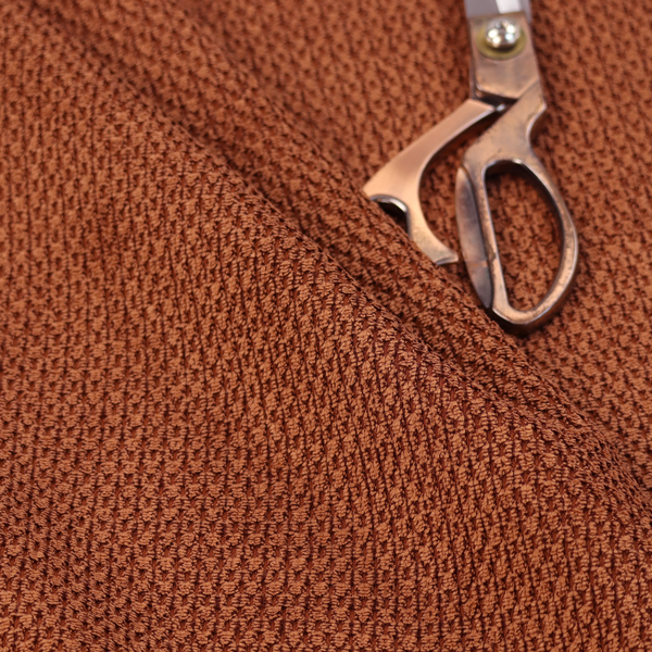 Chicago Bobble Effect Chenille Upholstery Fabric Burnt Orange Colour CTR-373