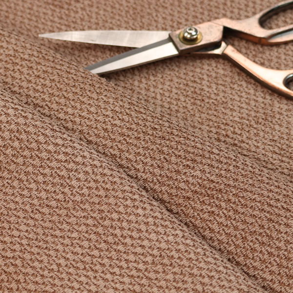 Chicago Bobble Effect Chenille Upholstery Fabric Sepia Colour CTR-620