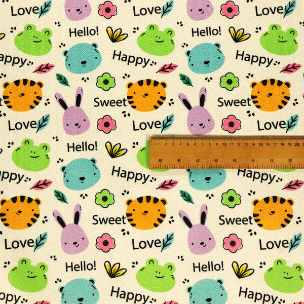 Sweet Little Loves Cartoon Upholstery Fabric DP-107 - Made To Measure Curtains