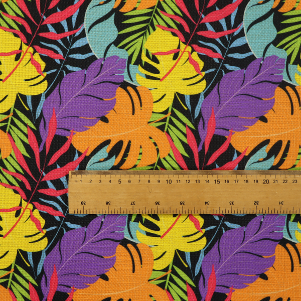 Neon Jungle Leaf Upholstery Fabric DP-119 - Roman Blinds