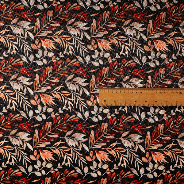Dramatic Dark Floral/Leaf Upholstery Fabric DP-13