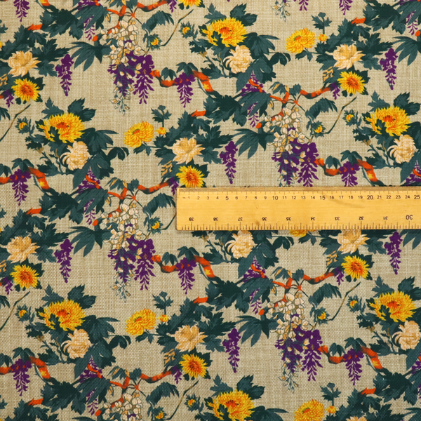 The Duke's Yellow Garden Upholstery Fabric DP-130 - Made To Measure Curtains
