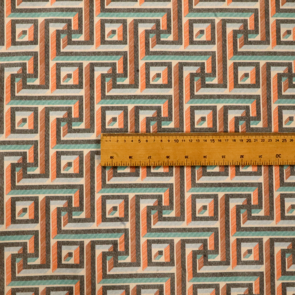 Retro Pixel Puzzle Upholstery Fabric DP-183