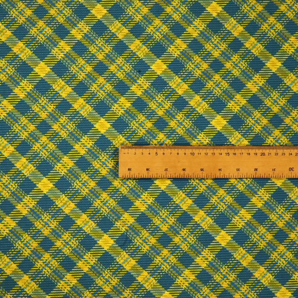 Honeycomb Harvest Plaid Upholstery Fabric DP-185 - Handmade Cushions