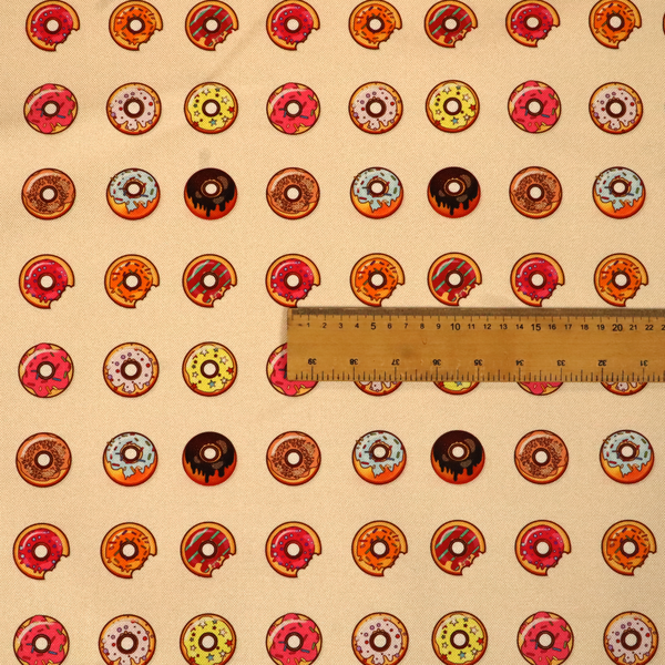 Glazed & Confused Donut Pattern Upholstery Fabric DP-19