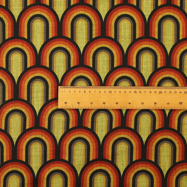 Seventies Sunset Arches Upholstery Fabric DP-220