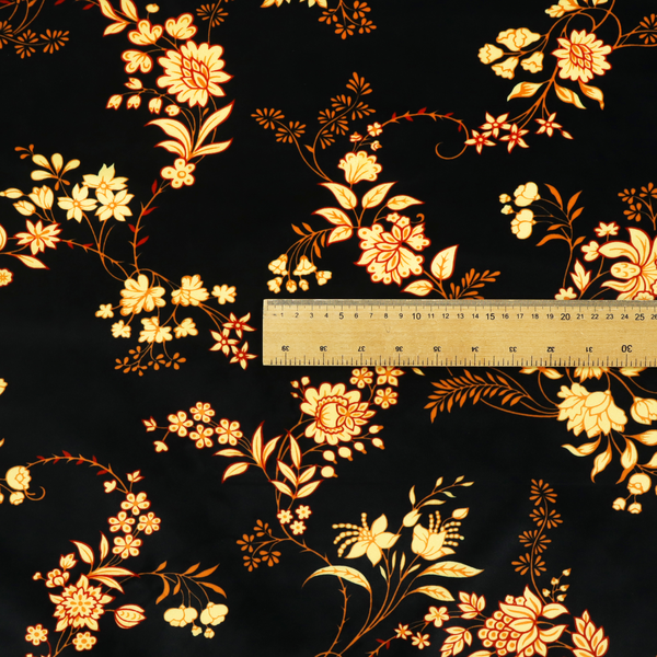 A classic, elegant floral trail pattern with a sophisticated Chinoiseries or traditional botanical aesthetic.