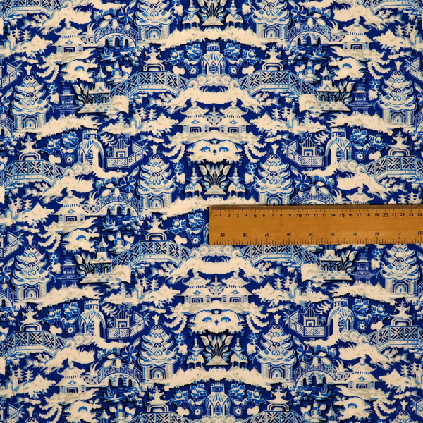 Porcelain Palace Upholstery Fabric DP-36 - Handmade Cushions