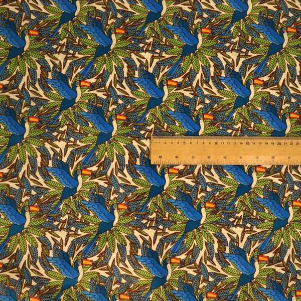 Lush Tropics Soft Velvet Upholstery Fabric DP-77 - Handmade Cushions