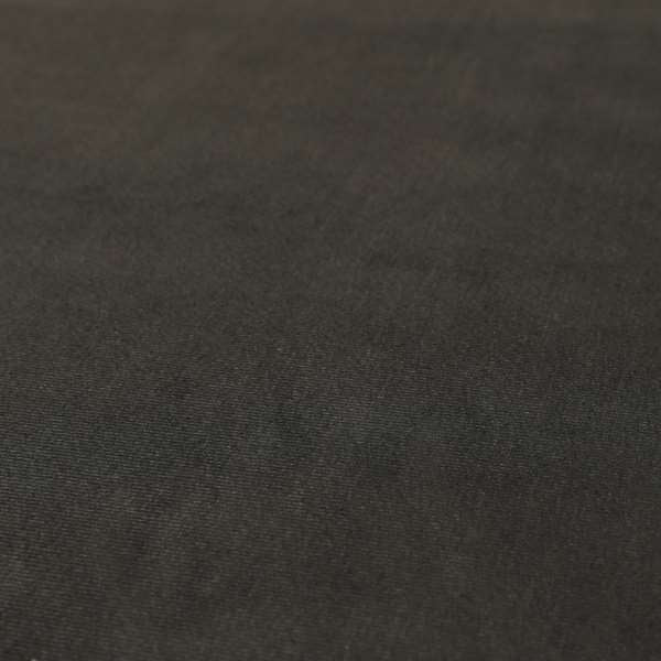Austin Low Velour Chenille Velvet Soft Upholstery Fabric Grey Black Colour - Made To Measure Curtains