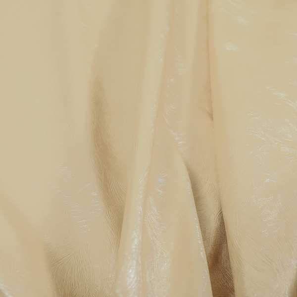Athens Faux Leather In Designer Textured Pattern Ivory Cream Colour Upholstery Fabric