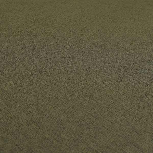 Baffin Plain Durable Soft Tweedy Effect Chenille Upholstery Fabric Army Green Colour
