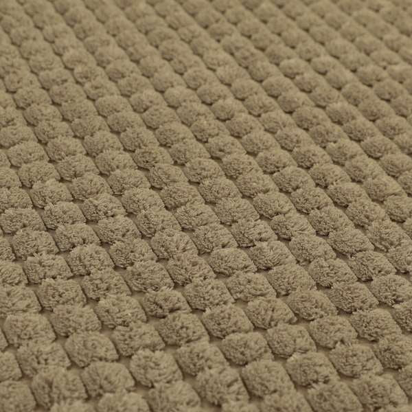 Soft Pom Pom Style Chunky Corduroy Fabric In Mink Brown Colour Super Jumbo Cord BP170116-22
