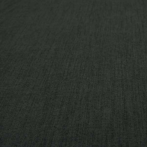 Bombay Soft Fine Faux Wool Effect Chenille Upholstery Furnishings Fabric Charcoal Grey Colour