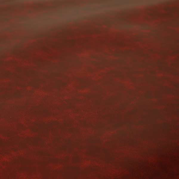 Cambridge Distressed Finish Bonded Eco Leather In Red Colour