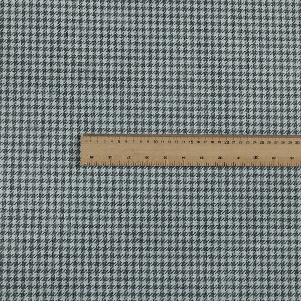 Berwick Houndstooth Pattern Jacquard Flat Weave Grey Colour Upholstery Furnishing Fabric CTR-1141