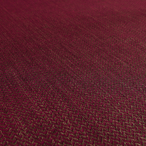 Majesty Herringbone Weave Chenille Red Brown Colour Upholstery Furnishing Fabric CTR-1155 - Handmade Cushions