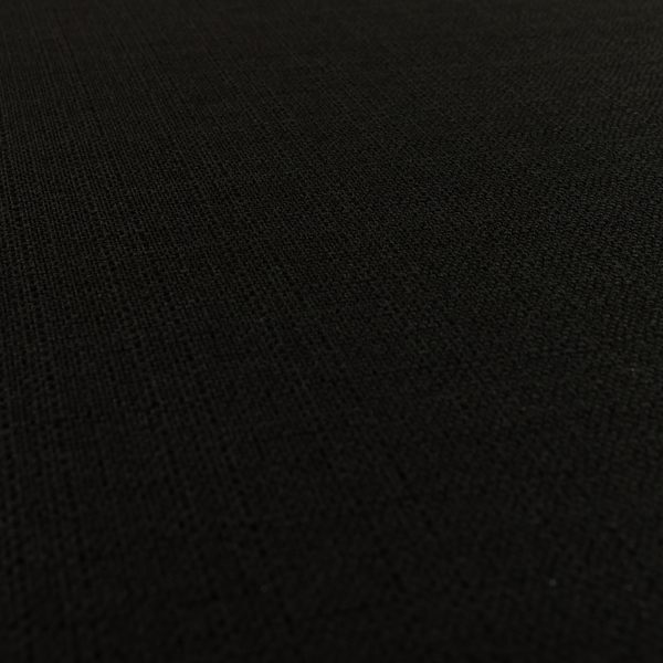 Washington Textured Chenille Black Colour Upholstery Fabric CTR-1348 - Handmade Cushions
